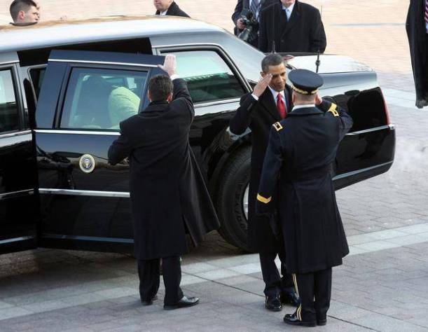 İsrail'de Obama'nın limuzinini böyle bozdular!