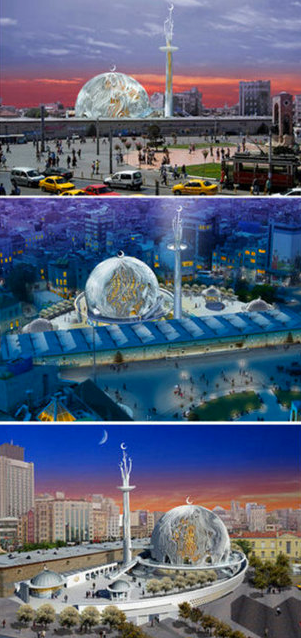 İşte Taksim'deki Camii!