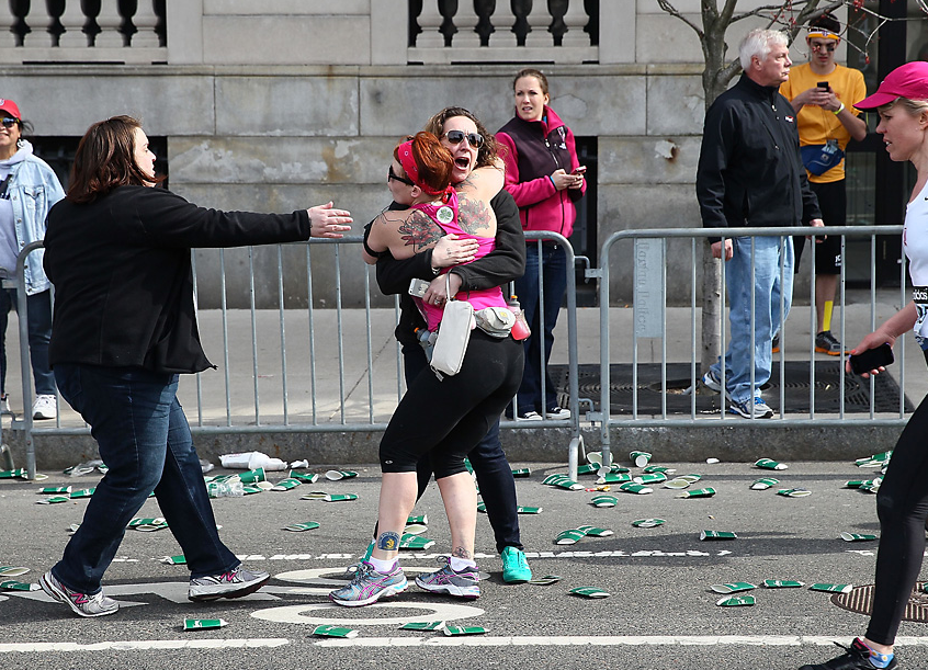 Boston patlamasından şok kareler