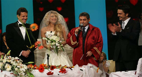 Canlı yayında nikah