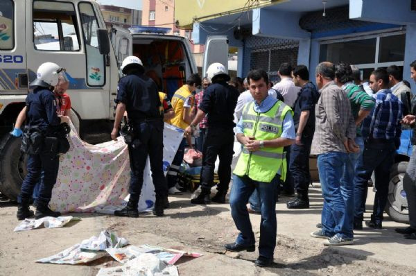 Polis dehşeti çarşafla gizledi