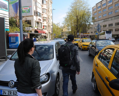 Rüzgar Taksim'de böyle görüntülendi