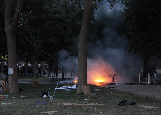 Taksim Gezi Parkı karıştı