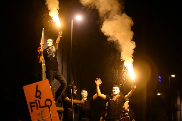 Taksim'den ilgi çeken fotoğraflar