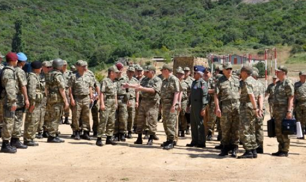 Orgeneral Necdet Özel tatbikata katıldı