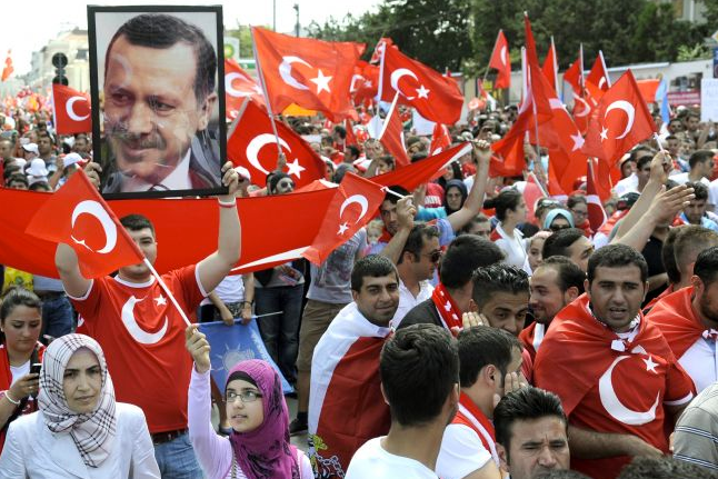 Viyana'da Erdoğan'a sevgi seli