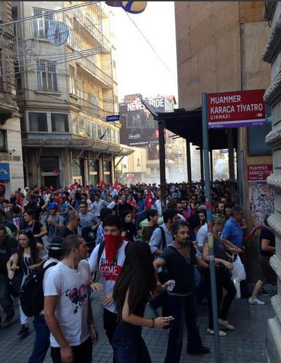 Taksim'de polis müdahalesi