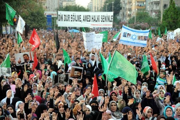Diyarbakır'dan Mursi'ye destek