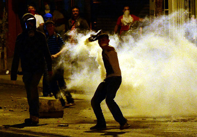 Taksim ateş topuna döndü