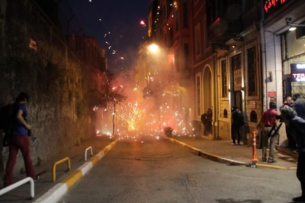 Taksim'de olaylı gece