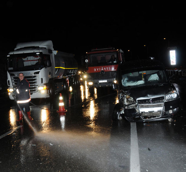 Elmadağ'da zincirleme kaza