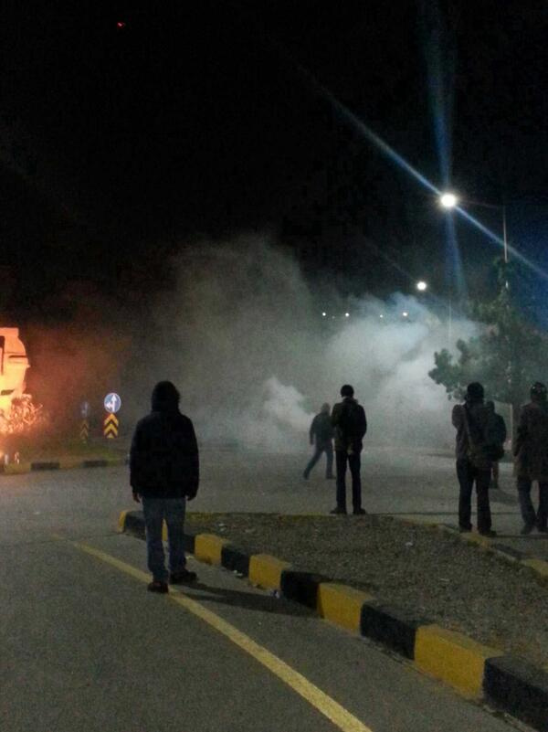 ODTÜ'de protestoculara polis müdahalesi