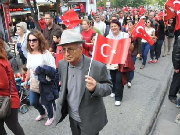 Yurttan Cumhuriyet kutlamaları manzaraları