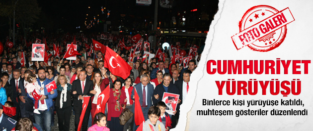 Ataşehir'i cumhuriyet coşkusu sardı!