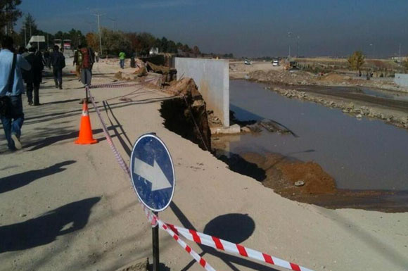 ODTÜ yolu çöktü işte ilk görüntüler