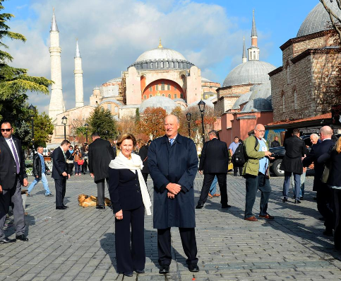 Norveç Kralı 5. Harald İstanbul'da