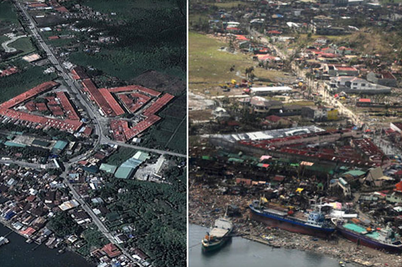 Haiyan tayfunundan önce ve sonra Filipinler