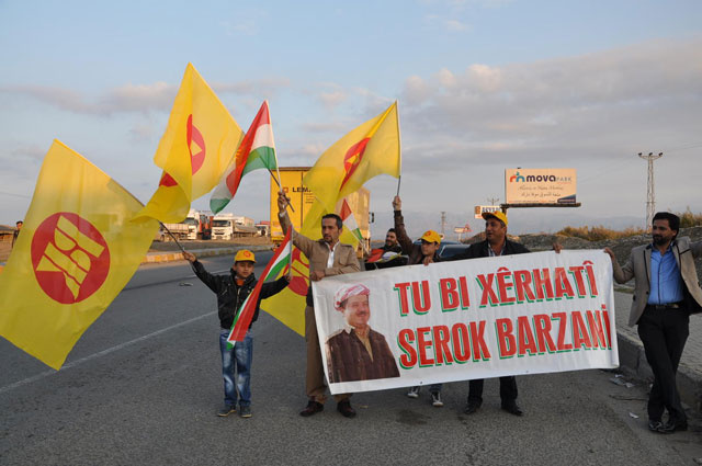 Barzani ve Perver'e Diyarbakır'da çılgın karşılama