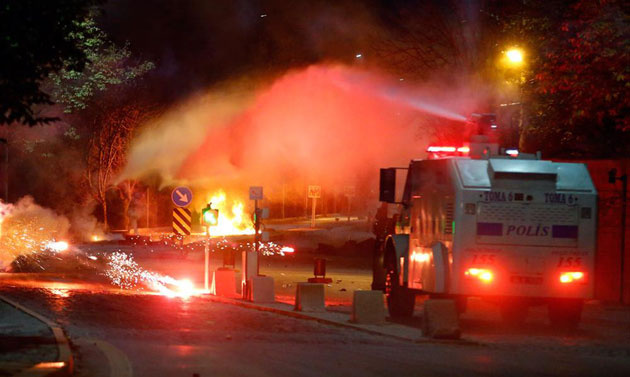 ODTÜ'de protesto eylemi