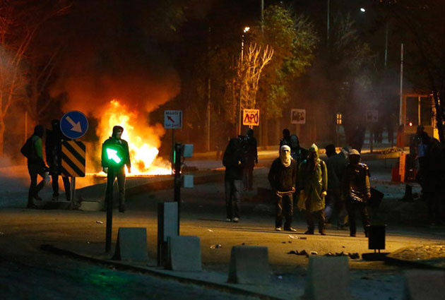 ODTÜ'de protesto eylemi