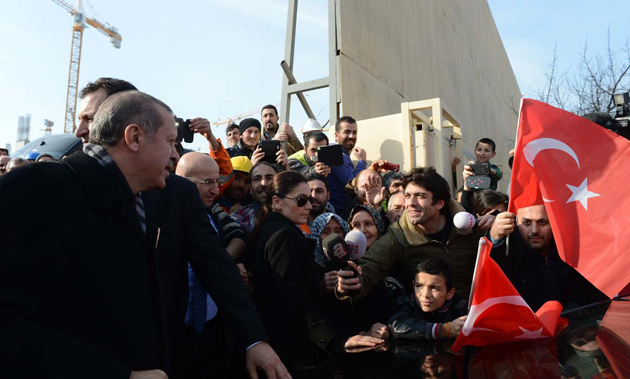 Başbakan Erdoğan'a sevgi seli