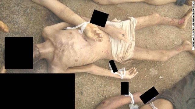 Suriye'de ortaya çıkan korkunç fotoğraflar