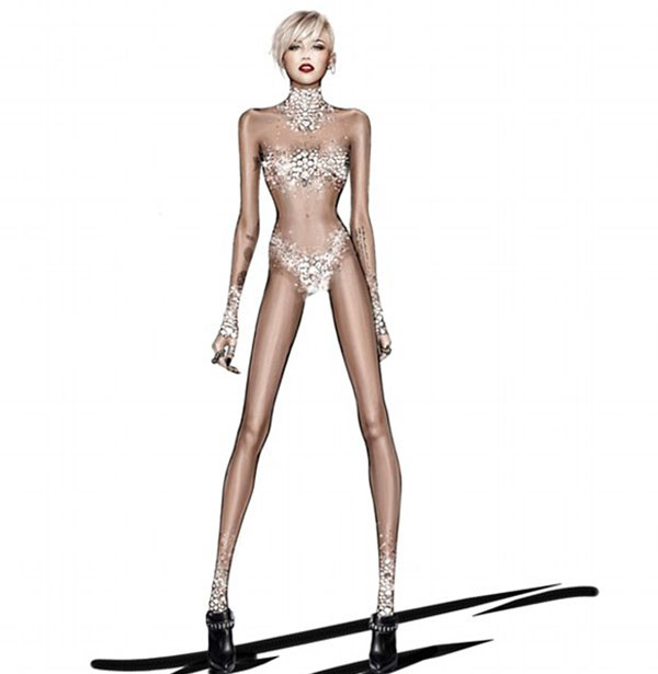 Roberto Cavalli'den Miley Cyrus'a özel tasarımlar