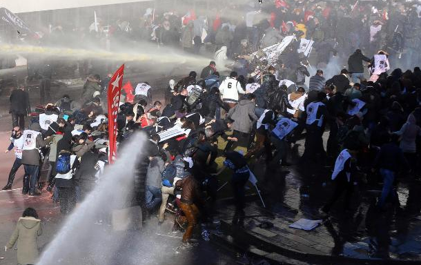 Ankara'daki protesto dünya basınında