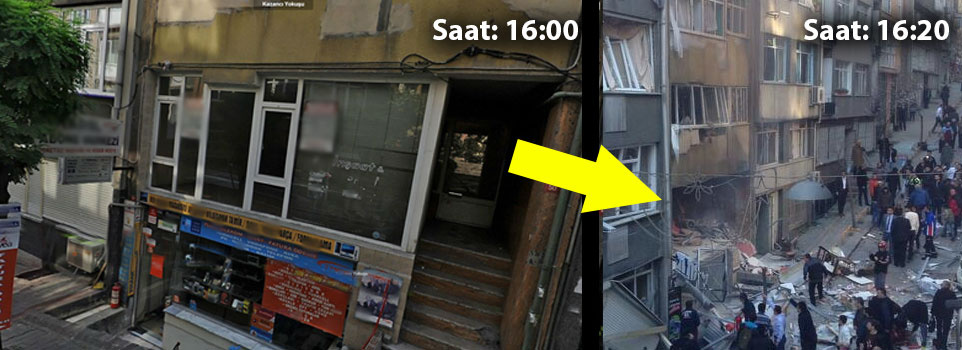 Taksim'de korkunç patlama! Ortalık savaş alanına döndü