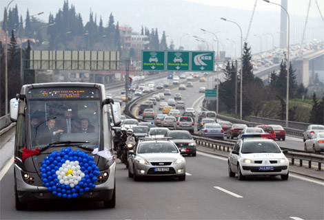 Erdoğan metrobüste