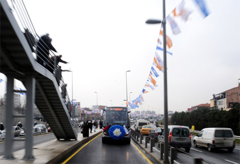 Erdoğan metrobüste