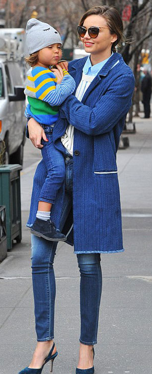 Miranda Kerr ve oğlu New York'da yakalandı