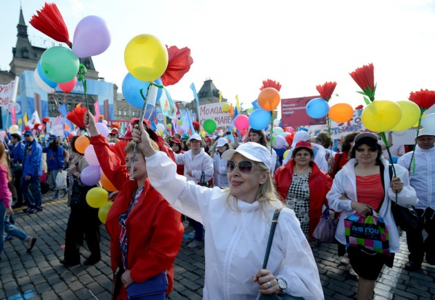 Rusya'da 1 Mayıs kutlamaları