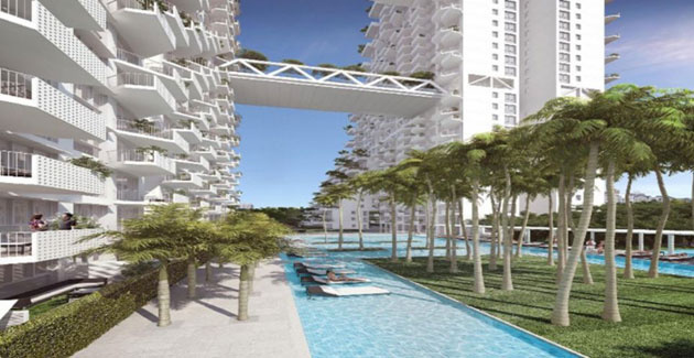 Singapur Sky Habitat Gökdelenleri göz kamaştırdı!