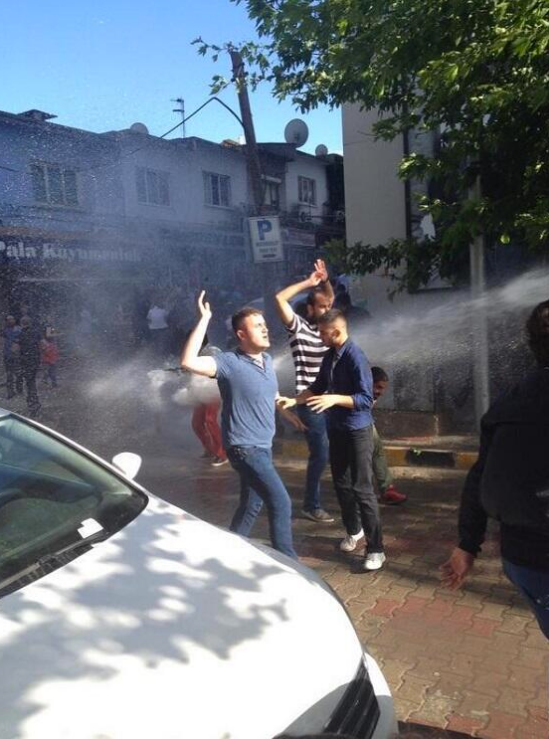 Soma'da polis müdahalesi