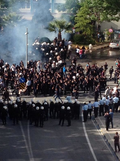 Soma'da polis müdahalesi