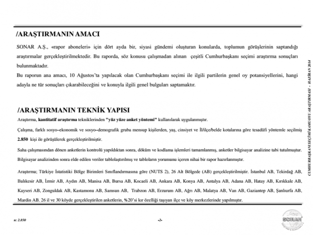 Cumhurbaşkanlığı seçimi en son anket sonuçları