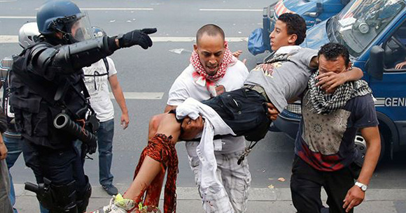 Paris'te İsrail protestosu sokakları karıştırdı