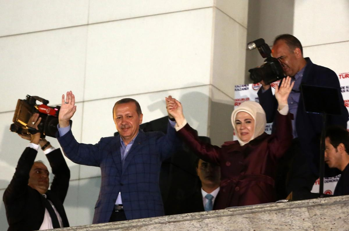 Cumhurbaşkanı Erdoğan'ın balkon konuşmasından fotoğraflar