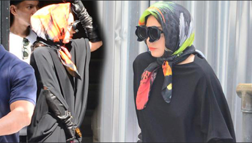 Lady Gaga Nişantaşı'nda tesettürlü gezdi!