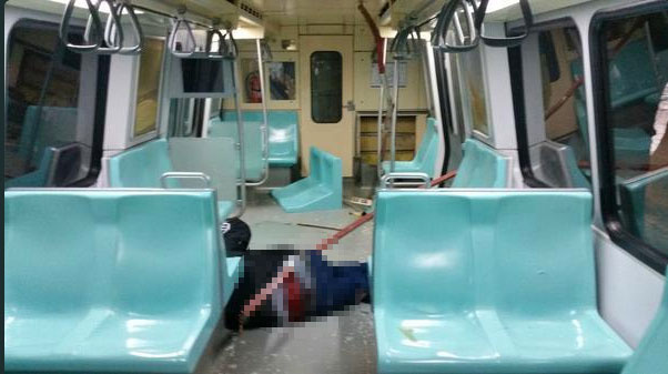 İstanbul metrosu'nda feci kaza