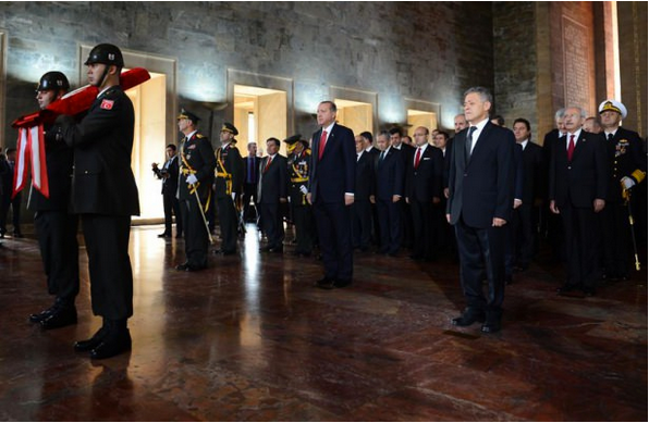 Fotoğraflarla devlet erkanının 29 Ekim Anıtkabir ziyareti...