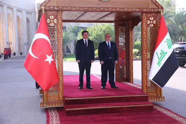 Başbakan Ahmet Davutoğlu Bağdat'ta
