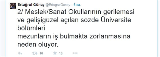 Ertuğrul Günay'dan Osmanlıca ve din eğitimi çıkışı