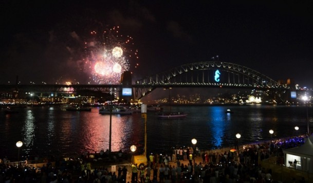 Sidney'de yeni yılı karşıladı!
