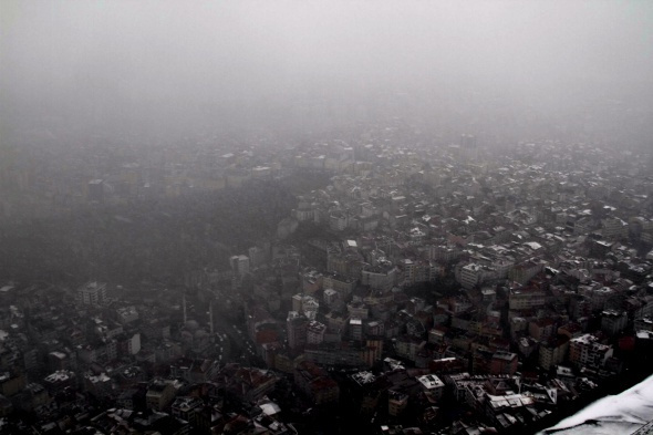 İstanbul'un kar manzarası böyle görüntülendi