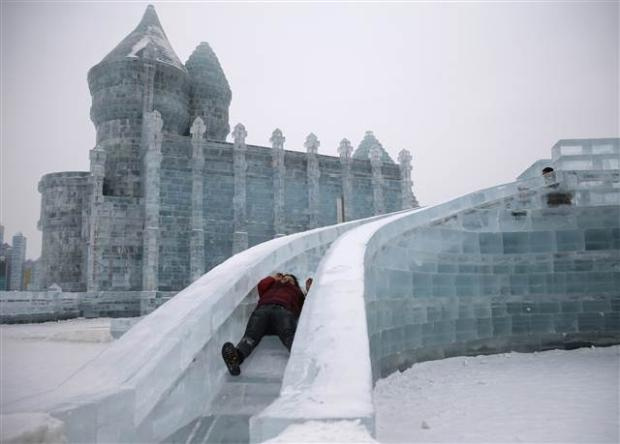 Çin'de buz ve kar festivali