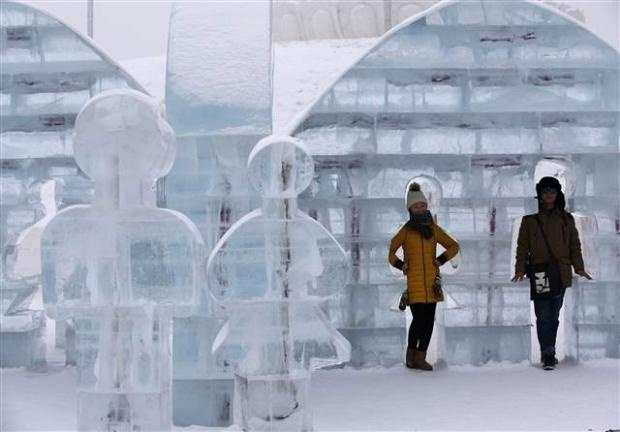 Çin'de buz ve kar festivali
