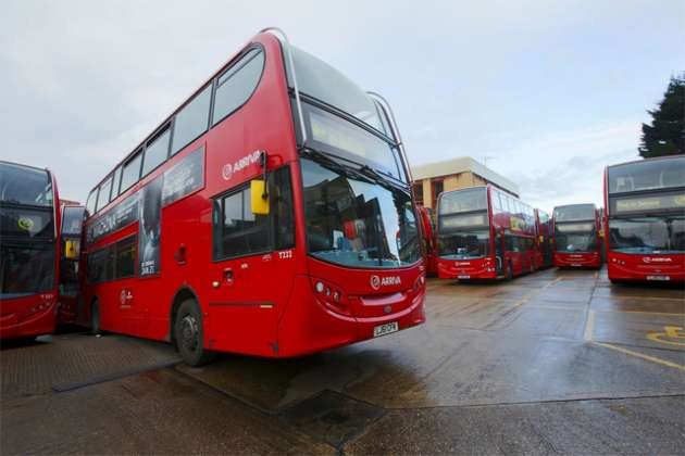 Londra'da otobüs şoförleri grevde