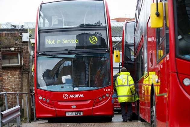 Londra'da otobüs şoförleri grevde